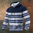 thumbnail image 1 of Sweat à Capuche pour Hommes avec Poches pour Style Occidental Aztèque Décontracté Manches Longues Coupe Décontractée, 1 of 3