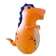 (Inflatable Dudes) Small Orange Rex 40 Inches -Kids Punching Bag | Filled with Sand