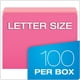 Pendaflex 152-PIN Dossiers de Fichiers Bicolores - Coupe Droite - Onglet Supérieur - Lettre - Rose/rose Clair - 100/boîte – image 4 sur 4