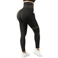 thumbnail image 5 of Saronite Basic Body Shape High Waisted Full Length Yoga Leggings, Black (Women's), 5 of 5