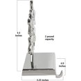thumbnail image 2 of Snowflake Stocking Holder, Mantel Fireplace -Chrome, 2 of 3