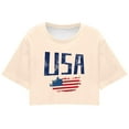 thumbnail image 3 of Women's E Independence Day USA Printed Casual Cropped Crew Neck Short Sleeve T Shirt Top for Women Womens Long Sleeve Layering Shirt Womens Medium Shirts Athletic Long Sleeve Shirt Women Workout Tops, 3 of 3