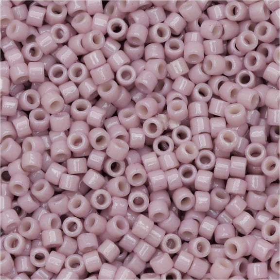 Miyuki Delica Seed Beads, 11/0 Size, #DB2361 Duracoat Soft Pink, 7.2 Grams