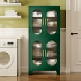 thumbnail image 4 of Erosoei 61" Metal Kitchen Pantry Storage Cabinet with 4 Acrylic Doors and 4 Adjustable Shelves, 4 of 6