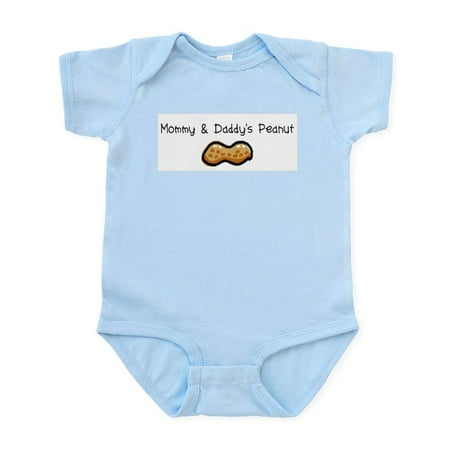 

CafePress - Mommy & Daddy s Peanut Infant Bodysuit - Baby Light Bodysuit Size Newborn - 24 Months