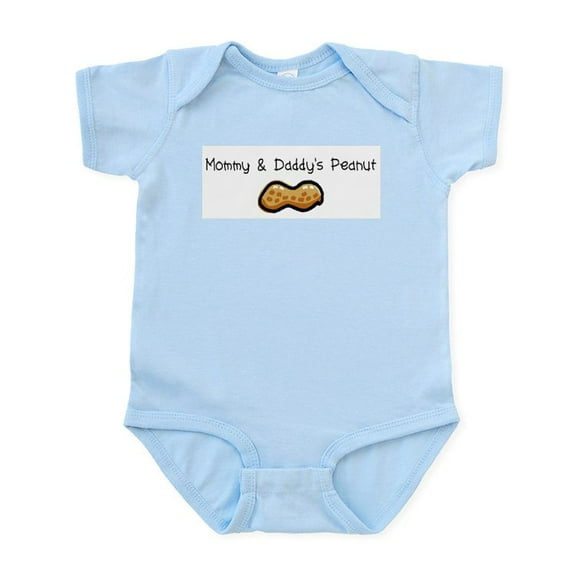 CafePress - Mommy & Daddy's Peanut Infant Bodysuit - Baby Light Bodysuit, Size Newborn - 24 Months