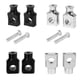 thumbnail image 2 of Chrome/ Black 1" Handlebar Riser Clamp 25mm 22mm For Motorcycle Harley Honda Shadow Billet Handle Bar Risers Heightening Mount - Riser Clamps & B, 2 of 3