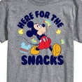 thumbnail image 3 of Mickey & Friends - Here For The Snacks - Men's Short Sleeve Graphic T-Shirt, 3 of 5