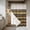 Gold, variant on Black Golden Striped No Hook Shower Curtain Waterproof, Bathroom Curtains with Snap in Liners and See Through Top Window, Luxury Farmhouse Stripes Hotel Style Bathtub Curtains Shower 48"Wx72"L
