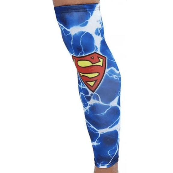 Superman Athletic Sports Compression Leg Sleeve Medium 114-15''