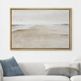 thumbnail image 5 of PixonSign Framed Canvas Print Wall Art Sandy Beach Coastal Landscape Nature Wilderness Illustrations Fine Art Decorative Farmhouse/Country Relax/Calm/Cozy Multicolor Zen for Bedroom - 24"x36" Natural, 5 of 5