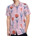 thumbnail image 4 of High Quality Hawaiian Shirts for Men Short Sleeve Aloha Beach Shirt Floral Summer Casual Button Down Shirts Blouses RIULED, 4 of 7