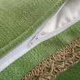 thumbnail image 3 of HZKAICUN Pack of 2 Farmhouse Decorative Throw Pillow Covers Burlap Linen Trimmed Tailored Edges 12 x 20 inches, 3 of 10