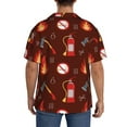 thumbnail image 5 of Vsdgher Fire Extinguisher Print Men's Wrinkle Free Untucked Cuban Shirt Business Casual Button Down Shirts Short Sleeve Shirt, 5 of 7