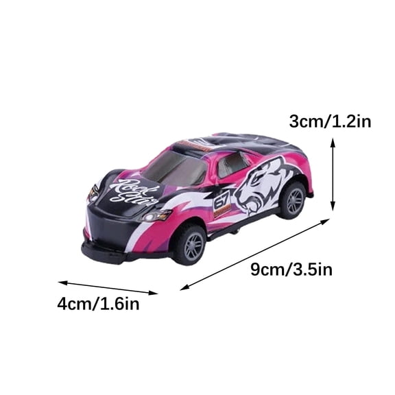 A Die Cast Alloy Stunt Car Crash Ejector Toy Back Pull Back Racing Vehicle Mini Model For Boys