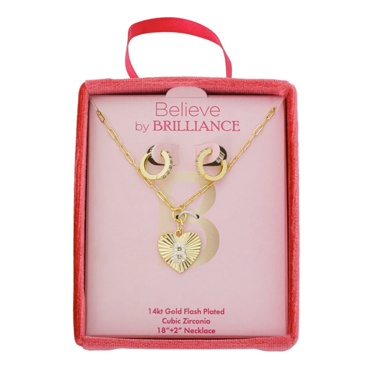【YOU】シビラ　フローレス セット Believe by Brilliance Women's 14Kt Gold Flash Plated Cubic