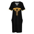 thumbnail image 3 of Fireflies Logo - The Last Of Us - Fireflies vestido suelto con bolsillo para mujer vestidos de noche elegantes para mujer vestidos de fiesta, 3 of 6