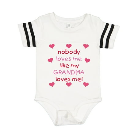 

Inktastic Nobody Loves Me Like My GRANDMA Loves Me! Gift Baby Girl Bodysuit