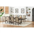 thumbnail image 6 of Treasure Trove Sussex Brown Wood Upholstered Dining Chairs - Set of 2, 6 of 7