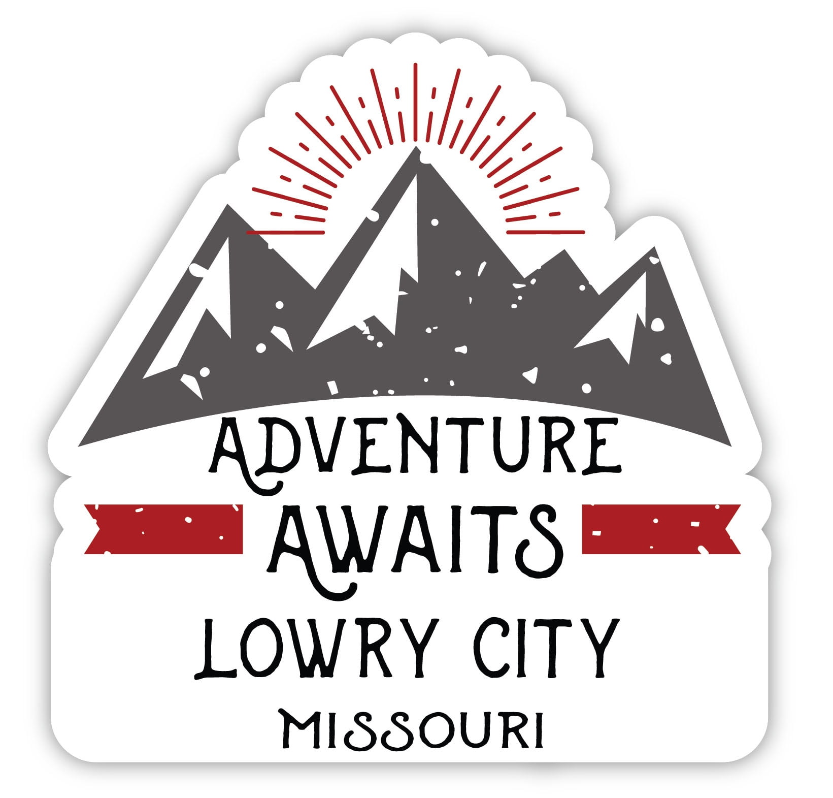 Lowry City Missouri Souvenir 4Inch Adventure Awaits Design