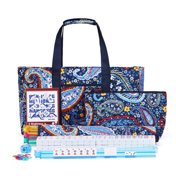 Set de Mahjong Kyerlish de 166 fichas con bolsa de transporte
