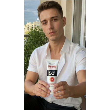 The image shows K. Solegio Collagen Sun Cream SPF 50 /PA   .