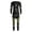 Green, variant on GobdXE Girls Seamless Compression Workout Set 2Pcs Long Sleeve Top High Waist Leggings Athletic Base Layer Outfit Size:L