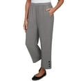 thumbnail image 3 of Alfred Dunner Womens Button Cuffed All Around Elastic Ankle Pant, 3 of 4