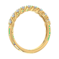 thumbnail image 2 of 1/4 Carat Diamond Wedding Band Ring in 14K Yellow Gold(Ring Size 4.75) (SI1-SI2 Clarity), 2 of 5