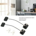 thumbnail image 4 of Cerradura para Refrigerador ANGGREK Acero Inoxidable 2 Piezas 10 Pulgadas, 4 of 8