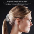 thumbnail image 2 of OULII Crown Hair Clips Elegant Hair Clasp Alloy Silver 1Set for Parties, 2 of 8