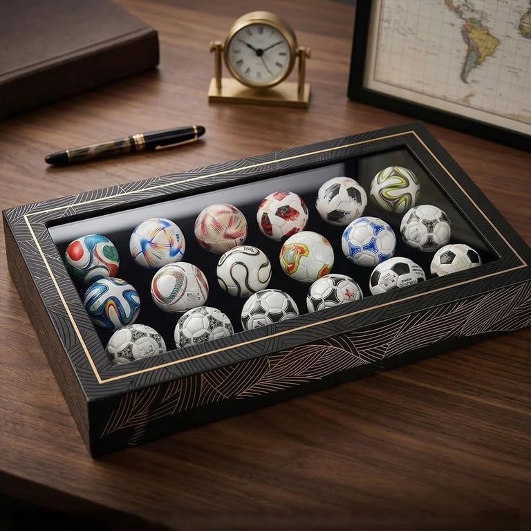 Handcrafted Mini Soccer Ball Collection 1970 To 2026 Figurines