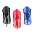 thumbnail image 4 of Sombreros Durag Yuyangstore 3PCS Negro Azul Rojo, 4 of 7