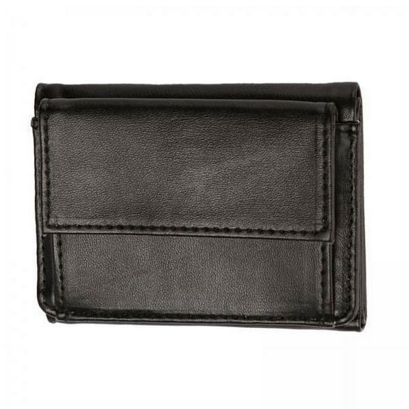 Milageto 6xMen Wallet PU Leather Fashionable Card Holder for Grandfather Husband Dating Black