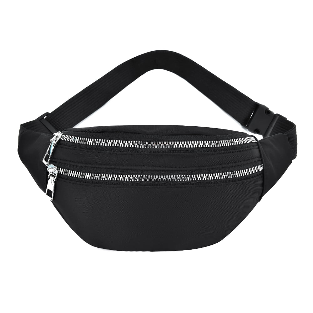 Multifunction Outdoor Sports Women Fanny Pack Casual Double Color Sequins Waist Pack Waist Bag Female Belt Bag Chest Phone Pouch 