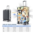 thumbnail image 4 of Saiise Bluey Luggage Suitcase Covers Elastic Washable Luggage Protector Travel Suitcase Protective Cover For Unisex Fits 18-32 Inch Luggage(No luggage included), 4 of 7