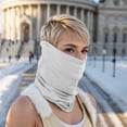 thumbnail image 5 of Unique Bargains 1 Pc Neck Gaiter Ice Silk Solid Color Scarf Mask Bandana Light Gray, 5 of 5