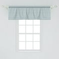 thumbnail image 2 of Ambesonne Ivory and Blue Valance Pack of 2, Tropical Leaves, 54"X18", Pale Blue and White, 2 of 2