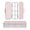 Ice Cream Pattern with Striped, variant on Plastic Pencil Box Large Capacity Pencil Boxes Clear Boxes with Snap-Tight Lid Stylish Office Supplies Storage Organizer Box Ice Cream Cones and Shooting Stars