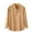 Brown, variant on IROINNID On Sale Button Down Shirts for Men Autumn And Winter Stand Collar Long Sleeve Solid Color Cotton Linen Shirt Top,Red