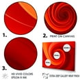 thumbnail image 3 of Designart "Vortex Of Red Perpetual Pulse III" Abstract Spirals Wall Decor, 3 of 7