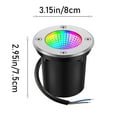 thumbnail image 3 of FSLiving RV LED Landscape Lights 6W Color Changing RGB Waterproof Outdoor Lighting 12V 24V Low Voltage Spotlight Outdoor RV Decorative Light RV Ceiling Light, Semi Flush Mount for RV Camper - Set of 4, 3 of 6