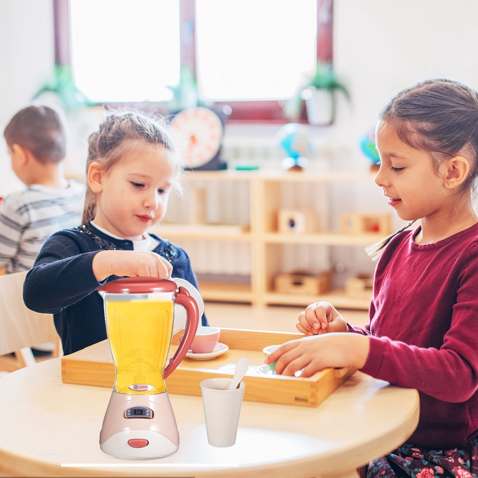 Cuisine électroménager Enfant – Set Cafetière, Presse-agrumes, Mixeur, Grille-pain, Four – Jeu De Rôle 3-8 Ans Avec Lumières Et Sons – Dinette Interactive