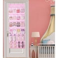 thumbnail image 2 of Organizador de Zapatos MISSLO para Niños Rosa con 24 Bolsillos Grandes de Malla, 2 of 7