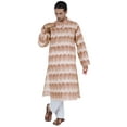 thumbnail image 5 of Atasi Mandarin Collar Kurta For Menâ€™s Printed Cotton Long Sleeves Ethnic Wear, 5 of 7