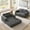 Dark Gray, variant on Leumius 2 Seater Modular Corduroy Sofa with Chaise Lounge,2-in-1 Boneless Convertible Floor Couch,Lazy Double Sofa with Armrest for Living Room Bedroom Apartment Game Guest Room,Black