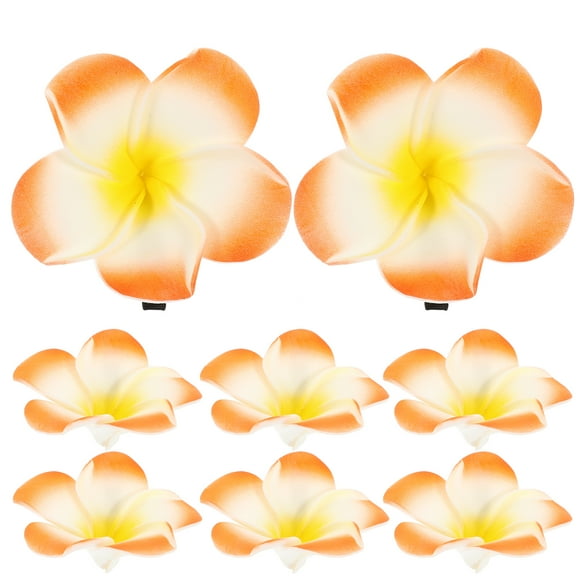 12 pinzas para el pelo con flores hawaianas, pinzas para el pelo con flores de plumeria, pinzas decorativas para el pelo para mujer