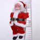 thumbnail image 5 of Escalera de escalada eléctrica de Papá Noel decoración navideña figura de Papá Noel adorno de muñeca (1 juego-rojo + blanco), 5 of 5