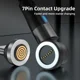 thumbnail image 4 of AUFU-Cable magnético de carga rápida 5A, Cable USB tipo C giratorio 540, para iPhone 14, Samsung, Xiaomi, Realme, 4 of 5