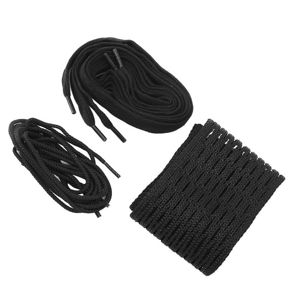 Lacrosse Mesh Kit Lacrosse Mesh Piece String Lacrosse Mesh String Black Nylon Wear Proof Lacrosse Mesh Piece Woven String For Accessory